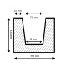Belka modern 12x12 palisander