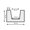 Belka modern 20x13 palisander